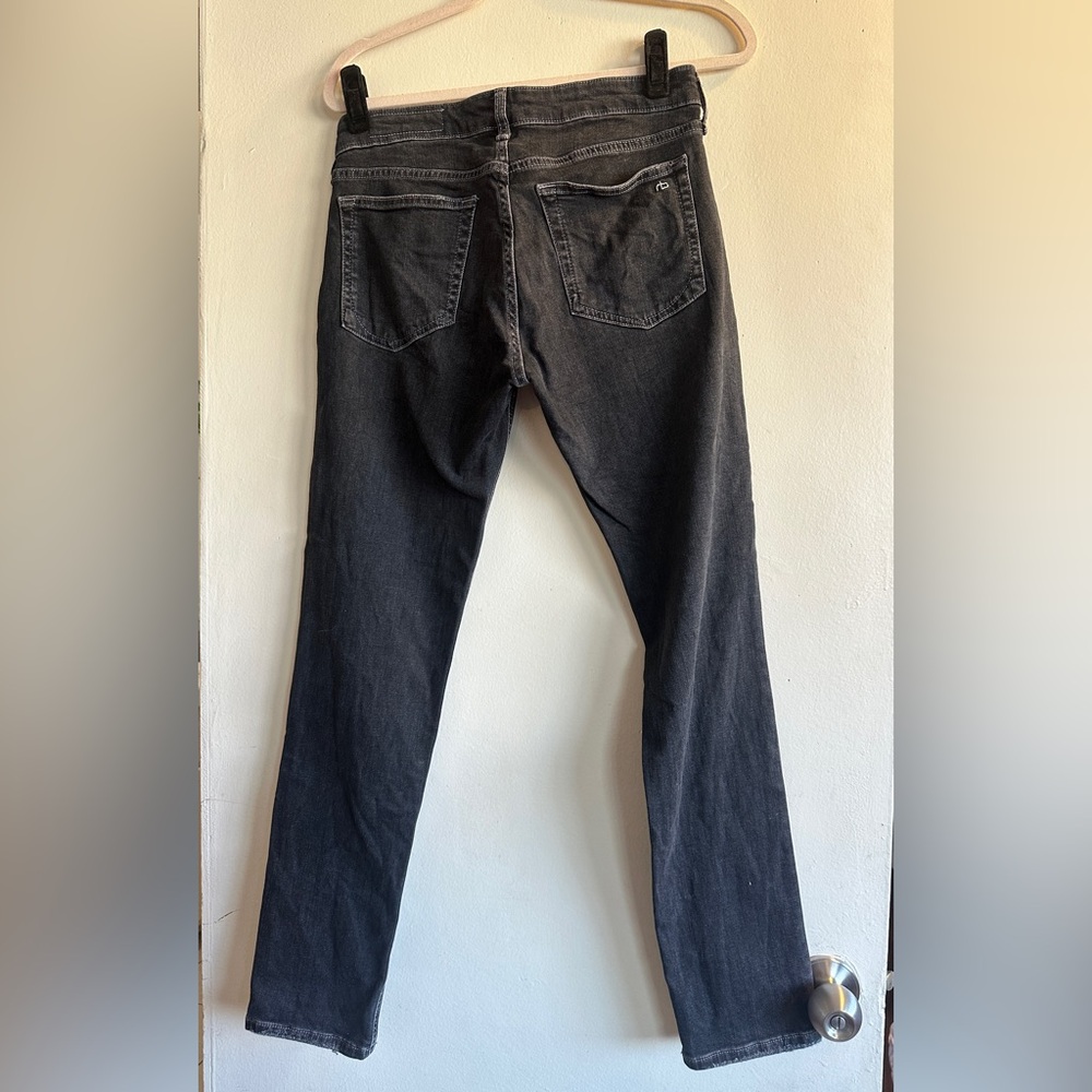 rag & bone low rise slim boyfriend Women's dark wash Straight Leg Jeans - Picture 8 of 8